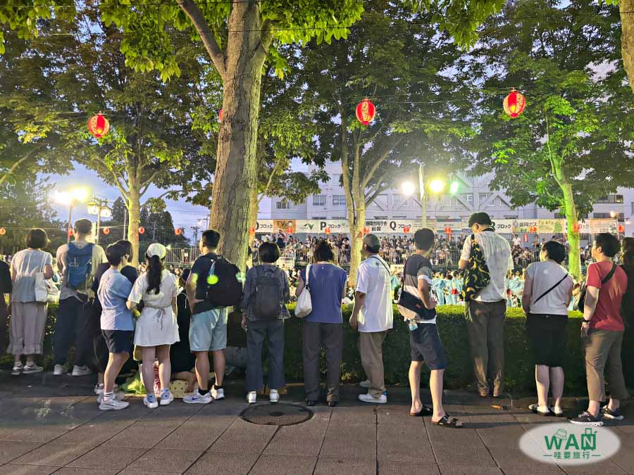 盛岡三颯舞人潮